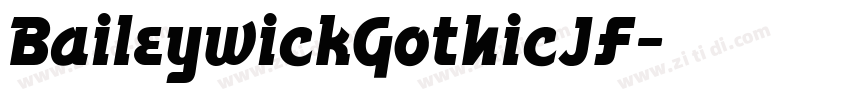 BaileywickGothicJF字体转换