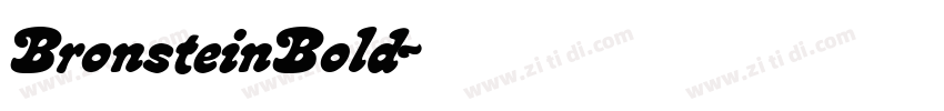 BronsteinBold字体转换