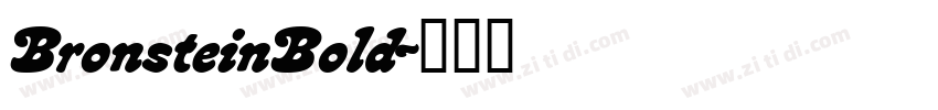 BronsteinBold字体转换