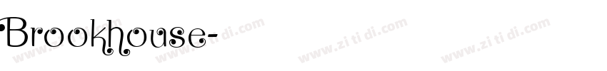 Brookhouse字体转换