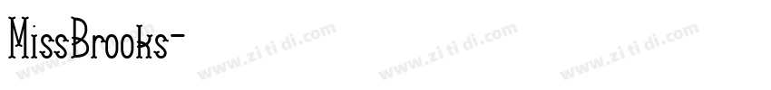 MissBrooks字体转换