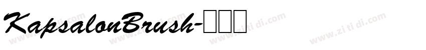 KapsalonBrush字体转换