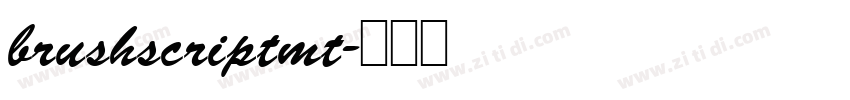 brushscriptmt字体转换