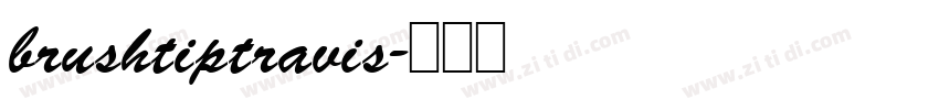brushtiptravis字体转换