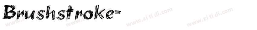 Brushstroke字体转换