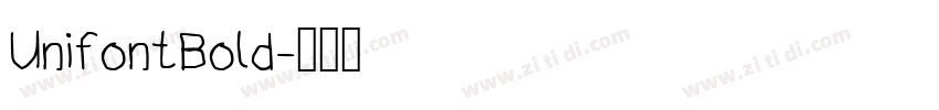 UnifontBold字体转换