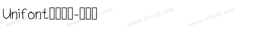 Unifont点阵黑体字体转换