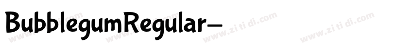 BubblegumRegular字体转换
