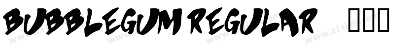 BubblegumRegular字体转换