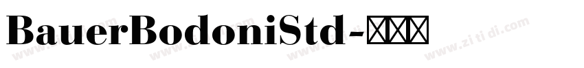 BauerBodoniStd字体转换