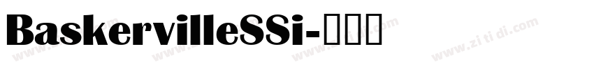 BaskervilleSSi字体转换