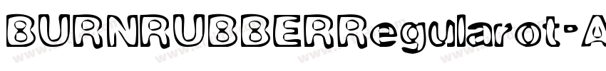 BURNRUBBERRegularot字体转换