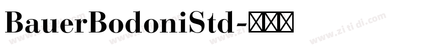 BauerBodoniStd字体转换