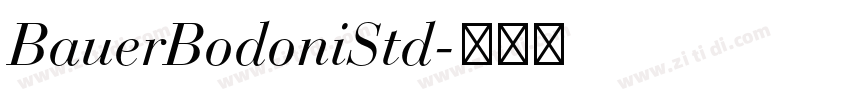 BauerBodoniStd字体转换