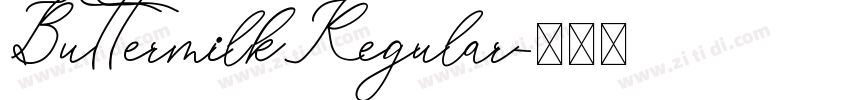 ButtermilkRegular字体转换