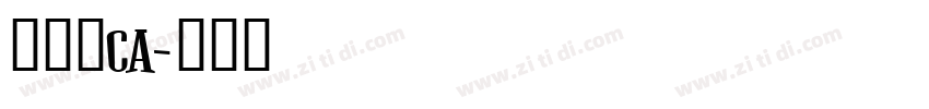 加拿大CA字体转换