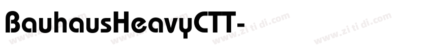BauhausHeavyCTT字体转换