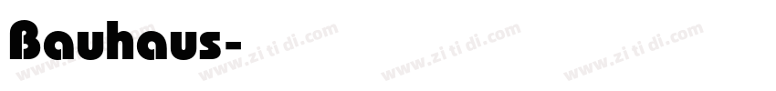 Bauhaus字体转换