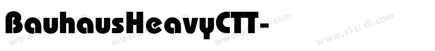 BauhausHeavyCTT字体转换