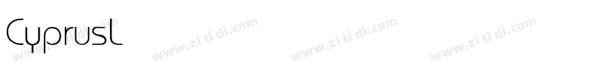 CyprusLight字体转换