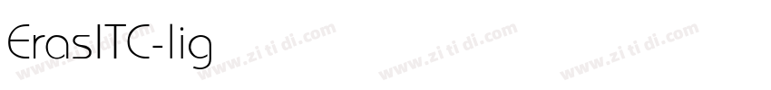 ErasITC-light字体转换