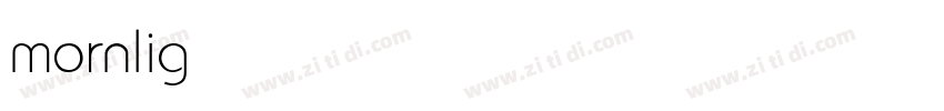 mornlight字体转换