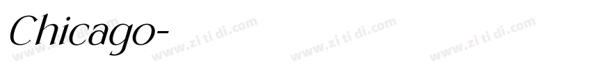 Chicago字体转换