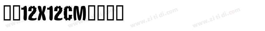 烫金12X12CM字体转换