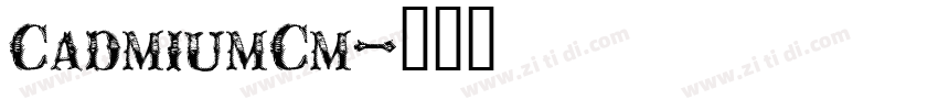 CadmiumCm字体转换