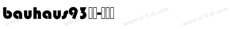 bauhaus93字体字体转换