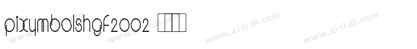 PIXymbolsHGF2002字体转换