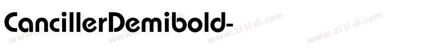 CancillerDemibold字体转换