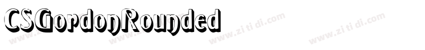 CSGordonRounded字体转换