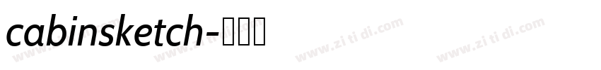 cabinsketch字体转换