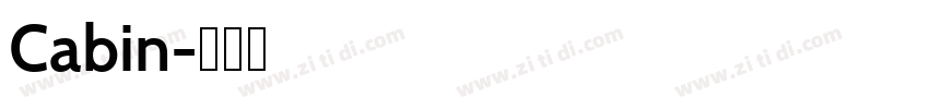 Cabin字体转换