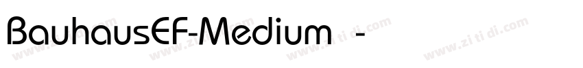BauhausEF-Medium字体字体转换