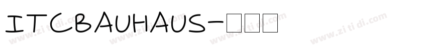 ITCBauhaus字体转换