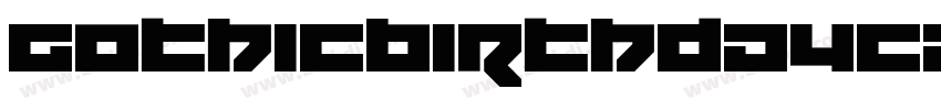 GothicBirthdayCake字体转换