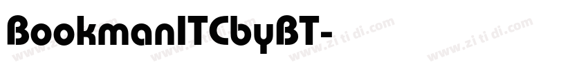 BookmanITCbyBT字体转换