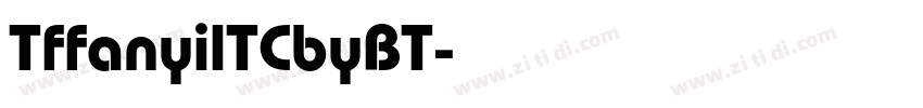 TffanyilTCbyBT字体转换