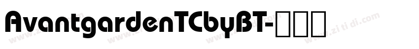 AvantgardenTCbyBT字体转换