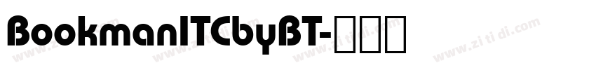 BookmanITCbyBT字体转换
