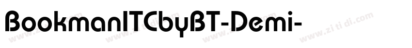 BookmanITCbyBT-Demi字体转换