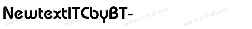 NewtextITCbyBT字体转换