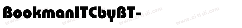 BookmanITCbyBT字体转换