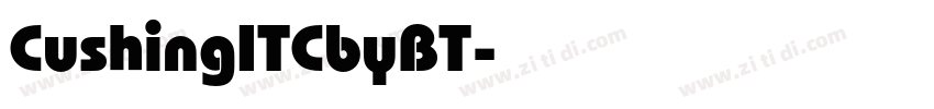 CushingITCbyBT字体转换 CushingITCbyBT字体转换