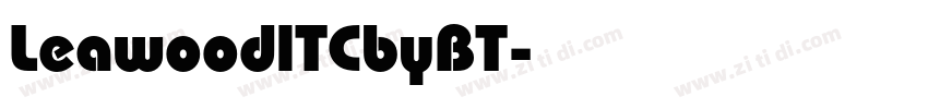 LeawoodlTCbyBT字体转换