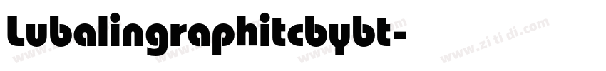 Lubalingraphitcbybt字体转换