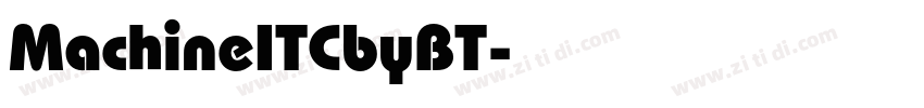 MachineITCbyBT字体转换