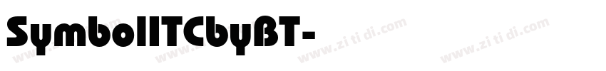 SymbolITCbyBT字体转换 SymbolITCbyBT字体转换